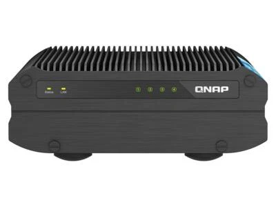QNAP TS-i410X-8G-US 4 Bay High-Speed fanless Industrial NAS with dual-10GBe, Int - Image 1 of 4