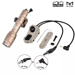 Tactical SF M600C Metal Flashlight Hunting M300a Scout Lamp Dual Pressure Switch - Bild 1 von 20