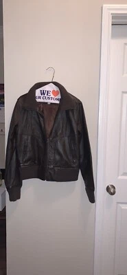 Vintage Charles Klein Brown Leather Jacket. - Image 1 of 4