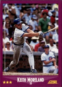 1988 Score #71 Keith Moreland Chicago Cubs - Picture 1 of 2