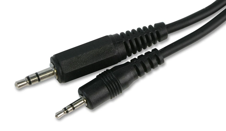2.5mm Stereo Male Jack Plug to 3.5mm Stereo Male Jack Audio Cable 50cm 1m 3m - Image 1 of 1