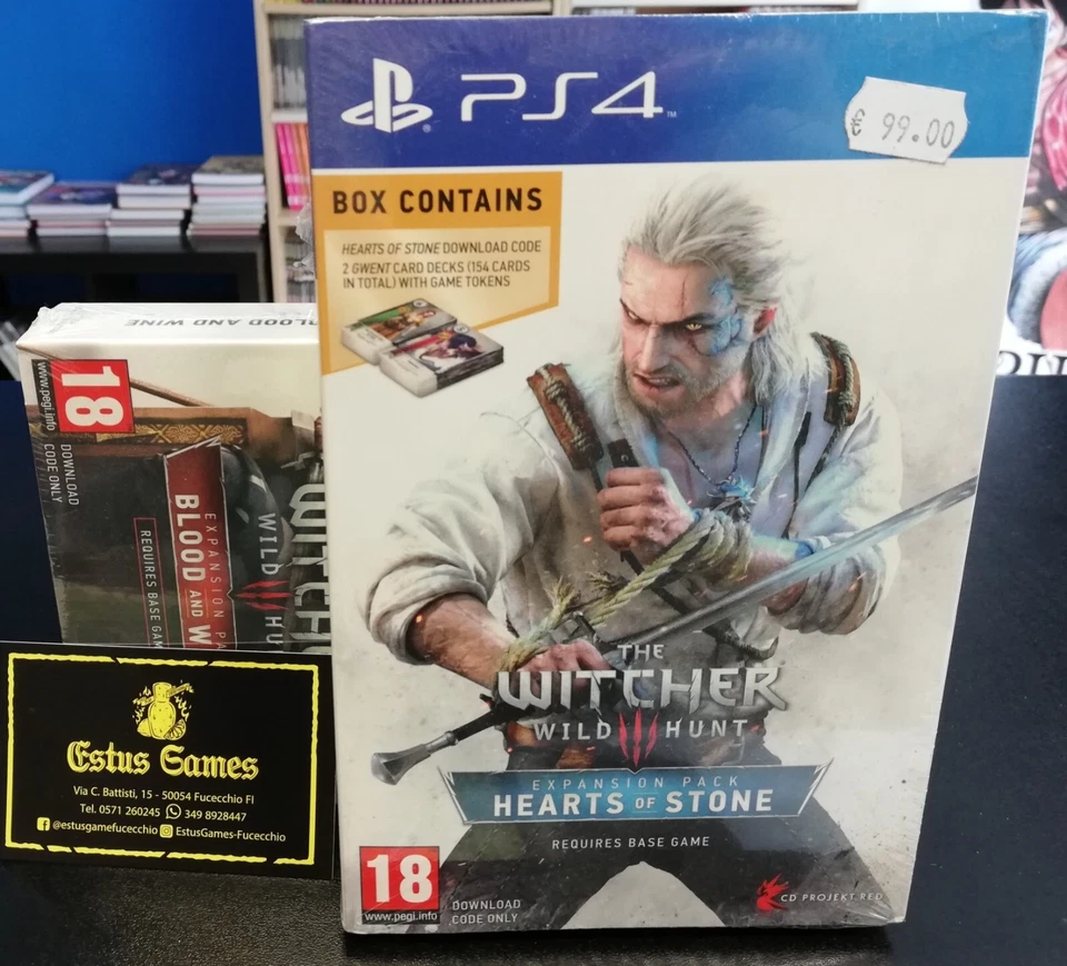 THE WITCHER III 3 WILD HUNT HEART OF STONE LIMITED - PS4 - NUOVO E SIGILLATO - Immagine 1 di 1