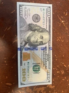 Series 2013 US One Hundred Dollar Bill Star Note $100 Chicago MG 04489763 - Picture 1 of 7