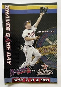 Programa de béisbol de las Grandes Ligas - 2004 - Atlanta Braves vs Astros - J.D. Drew MLB - Imagen 1 de 2