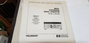 Generador de señal sintetizada HP 8663A manual vol.3 - Imagen 1 de 3