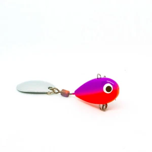 X-TACKLE BOOBY Tailspinner Jigspinner Spinnerbait Fishing Lure #ORANGE / VIOLET - Picture 1 of 1