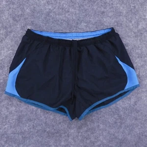 Nike Running Shorts Womens Medium Navy Blue Lined Drawstring Waist Logo - Bild 1 von 12
