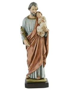 STATUA SAN GIUSEPPE CM 40 IN MARMO RESINA DECORATA A MANO PRODUZIONE ITALIANA  - Imagen 1 de 1