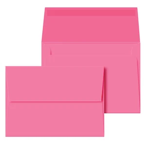 A7 Bright Color Square Flap Invitation Envelopes - 5 1/4 x 7 1/4" - 50 Per Pack - Picture 1 of 220