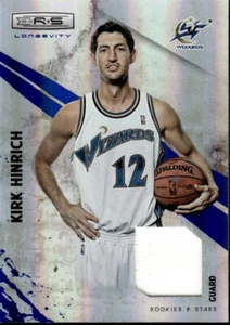 2010 PANINI ROOKIES STARS LONGEVITY KIRK HINRICH 49 LONGEVITY SWATCH /25 WIZARDS - Picture 1 of 2