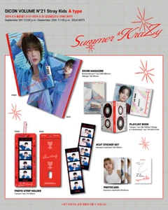 DICON VOLUME N°21 STRAY KIDS : A-Summer KraZy, B-SECRET KIDZ (A TYPE) + POB - Imagen 1 de 15