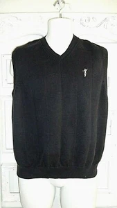 Fairway Outfitters Sweater Vest Men's M Medium Cotton Navy Blue Golf Sports - Picture 1 of 8