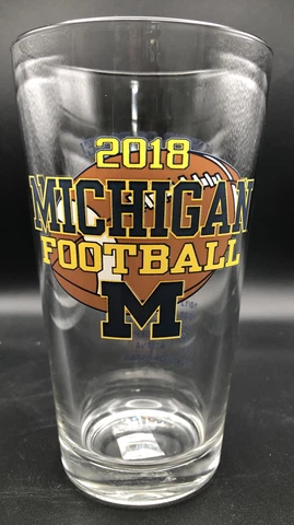 2018 University Of Michigan Wolverines Football Season Schedule Pint Glass Cover