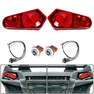 1 Pair Tail Lights Lamps Left+Right For 2009-2022 Polaris ACE RZR Sportsman - Picture 1 of 9