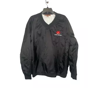 Harriton Massey Ferguson Pullover Windbreaker Men’s Size XL Black Tractor - Picture 1 of 9