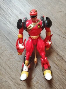 Power Rangers Wild Force Transforming Bandai Red Ranger/Lion figure gold black - Picture 1 of 5