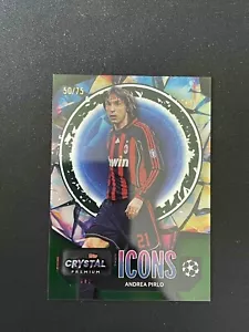 Andrea Pirlo 2023-24 Topps Crystal Premium Icons Green 50/75 #UI-2 - Imagen 1 de 2
