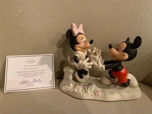 Figurina vetrina proposta sogno Disney Lenox Topolino e Minnie - nuova con scatola - Foto 1 di 10