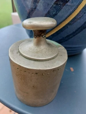 Ancien Poids 5kg en bronze pour Balance - Photo 1/4