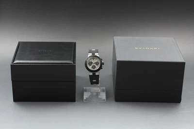 [N COMO NUEVO] BVLGARI Diagono Aluminio AC38TA Automático 38mm Cronógrafo Reloj Hombre Foto 1 de 4