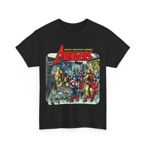 Classic Avengers T-Shirt - Marvel - George Perez Art - Captain America, Hawkeye - Picture 1 of 61