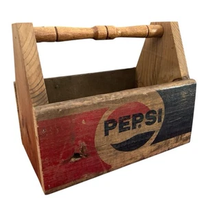 Vintage Handmade Pepsi Wood Crate Toolbox Wooden Decor - Picture 1 of 6