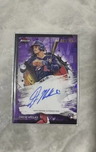 Drew Millas Rookie Auto Purple Refractor /125 - 2024 Topps Finest #FA-DM Nats - Picture 1 of 2