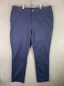 Peter Millar Pants Mens 36x30 Blue 5 Pocket Chino Golf Performance Stretch EB66 - Picture 1 of 10