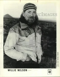 1990 Pressefoto Singer-Songwriter Willie Nelson - sap74677 - Bild 1 von 2