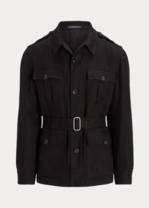 Ralph Lauren Hand Tailored Belted Linen Blend Jacket Size 40R - MSRP $1,995 - Picture 1 of 14
