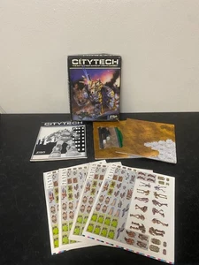 CityTech BattleTech 1986 Vintage Board Game, Unpunched, Used COMPLETE, Excellent - Picture 1 of 6