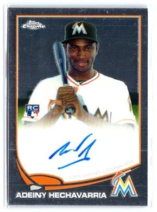 2013 Topps Chrome #116 Adeiny Hechavarria Rookie Autographs - Picture 1 of 2