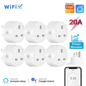 20A Tuya Smart Life Smart Steckdose WiFi UK Stecker mit Energiemonitor - Bild 1 von 15