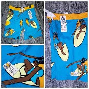 Pantalones Cortos de Tabla Billabong Para Hombre Talla 31 Trituración Surf Natación Andy Davis Aqua COMO ESTÁN - Imagen 1 de 10