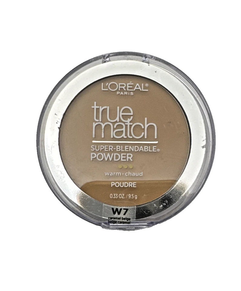 L’Oreal Paris True Match Super-Blendable Powder – W7 Caramel Beige New - Image 1 of 4