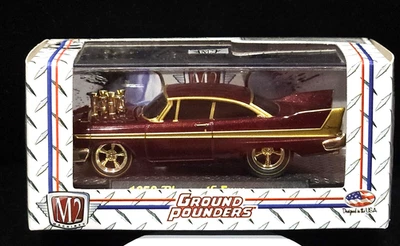 M2 Machines CHASE 58 1958 Plymouth Fury Ground Pounders Car R08 11-08 Maroon - Image 1 of 2