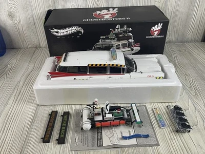 HOT WHEELS Elite 1:18 Cadillac Ghostbusters II ECTO 1A X5470 Diecast Model - Image 1 of 4