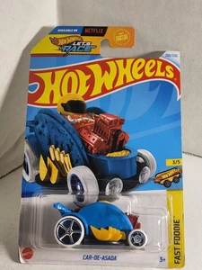 2024 Hot Wheels Fast Foodie 3/5 -CAR-DE-ASADA - Caccia al tesoro - 200/250 - HTF252 - Foto 1 di 12