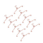  10 Pcs Mini Doll Hanger Alloy Clothes Hangers Hanging Rack for Furniture