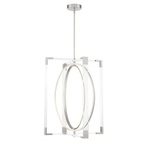 Minka George Kovacs Double Take 31.5" LED Pendant, Brushed Nickel - P2266-084-L - Picture 1 of 1