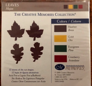 CREATIVE MEMORIES - 2 Packs of Fall & Maple Leaves Paper Die Cut Shapes - NLA! - Picture 1 of 2