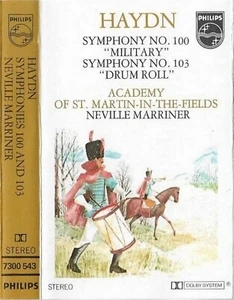 Haydn Marriner Symphonies No 100 Military No 103 Drum Roll CASSETTE ALBUM PH - Picture 1 of 12