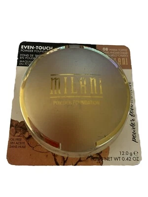 Milani Even Touch Powder Foundation #08 Warm Toffee CARDED - Image 1 of 3