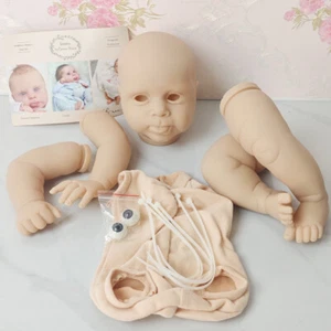 19in Unpainted Reborn Doll Kit Blank Mold Parts with Cloth Body Handmade DIY Toy - Bild 1 von 6