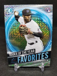 2021 Bowman Chrome Jazz Chisholm Mojo Refractor Rookie of the Year Favorites - Picture 1 of 2