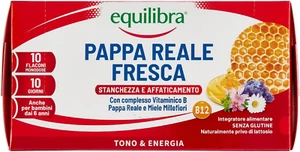 Equilibra Pappa Reale Fresca 10 Flaconcini + Vitamine Gruppo B Miele Millefiori - Foto 1 di 8
