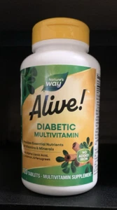 Nature's Way Alive! Diabetic Daily Multivitamin Tablets, 120 ct EXP 10/31/2025 - Picture 1 of 4