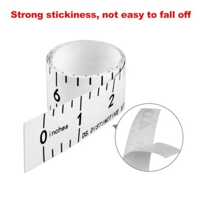 Self-Adhesive Measuring Tape Double Scale Stick on Workbench Ruler Sticky Tape - Image 1 of 4