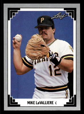 Mike LaValliere 1991 Leaf #15 Pittsburgh Pirates - Image 1 of 2