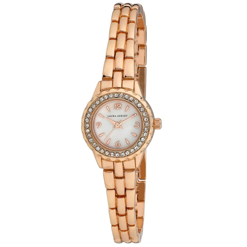 Reloj pulsera Laura Ashley para mujer mini 26 mm eslabones bisel cristal Foto 1 de 4